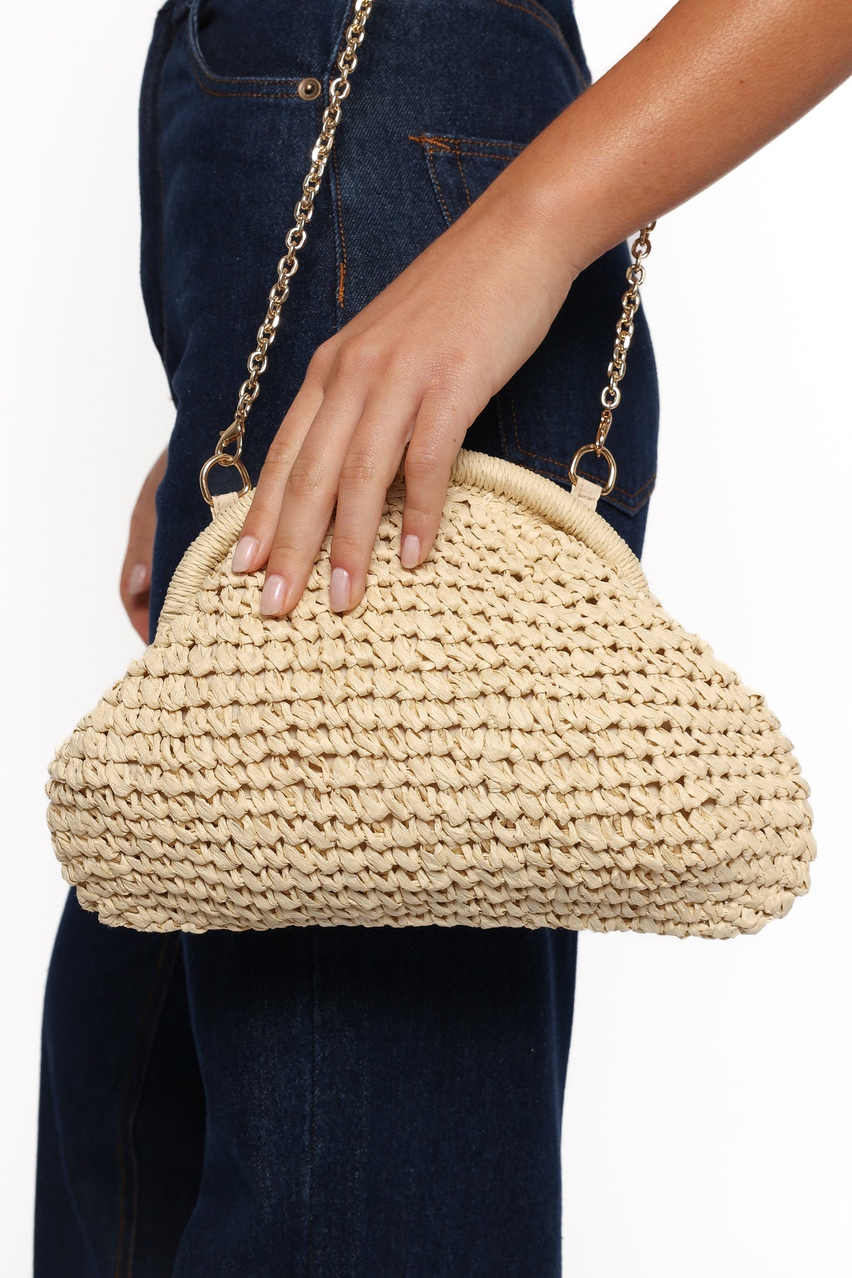 Bett Clutch Bag - Natural/Raffia