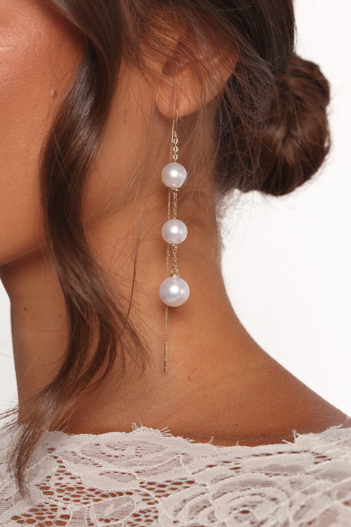 Margaux Earrings - Pearl