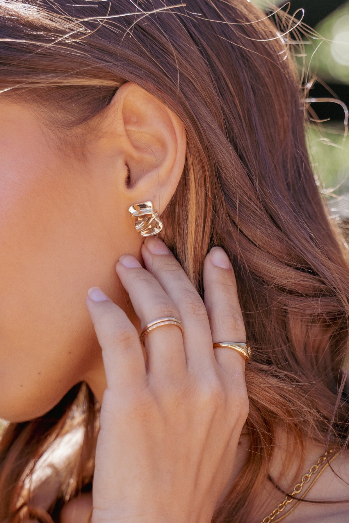 Uma Earrings - Gold