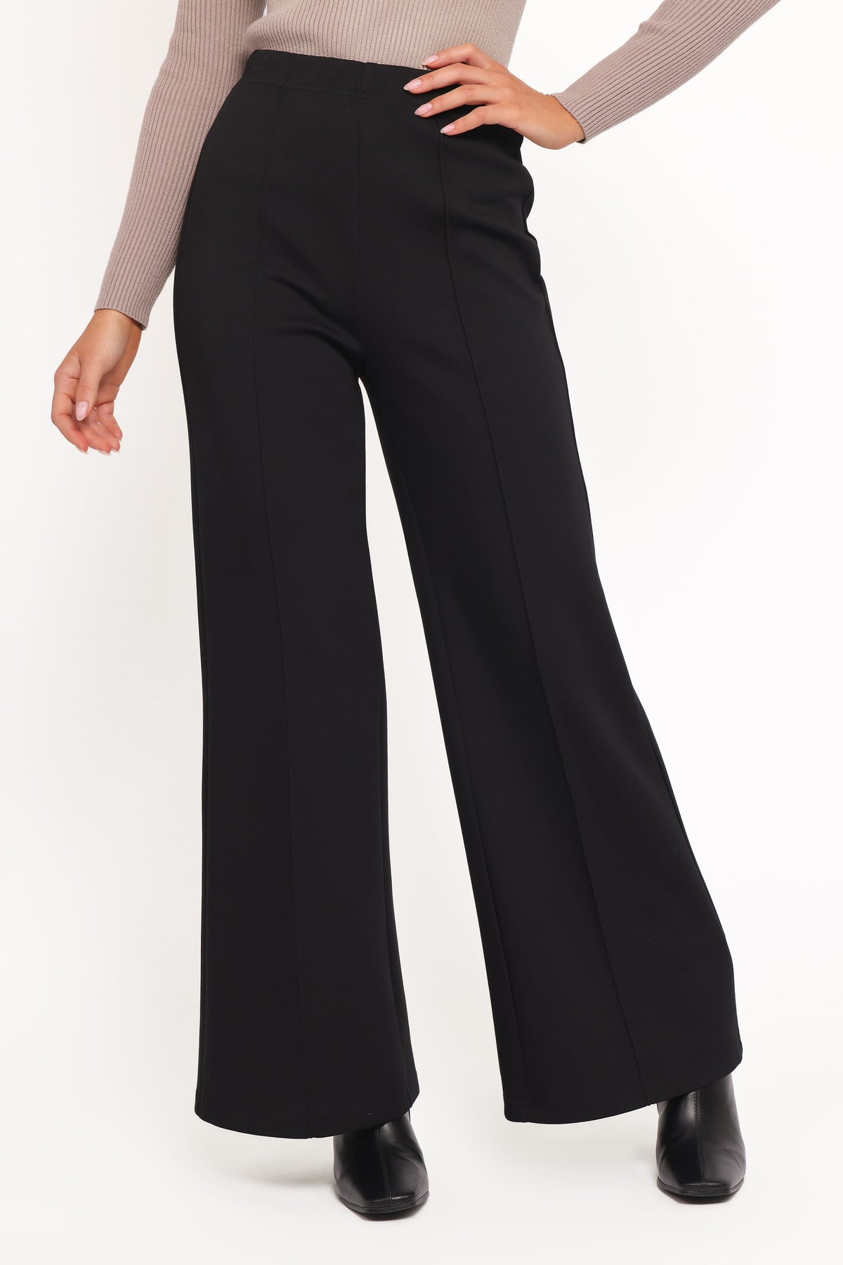 Jade Wide Leg Pant - Black