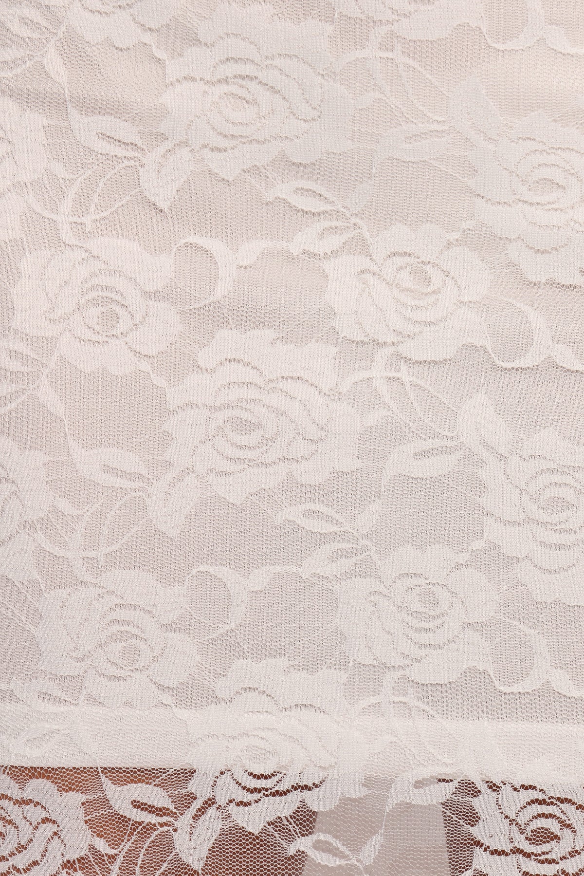 Laken Sheer Lace Maxi Skirt - White