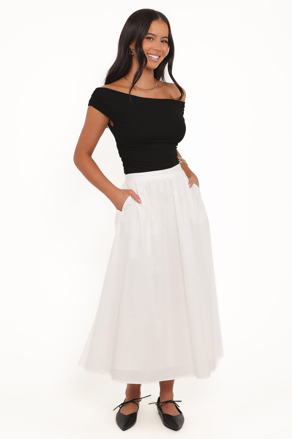 Oakley Midi Skirt - White