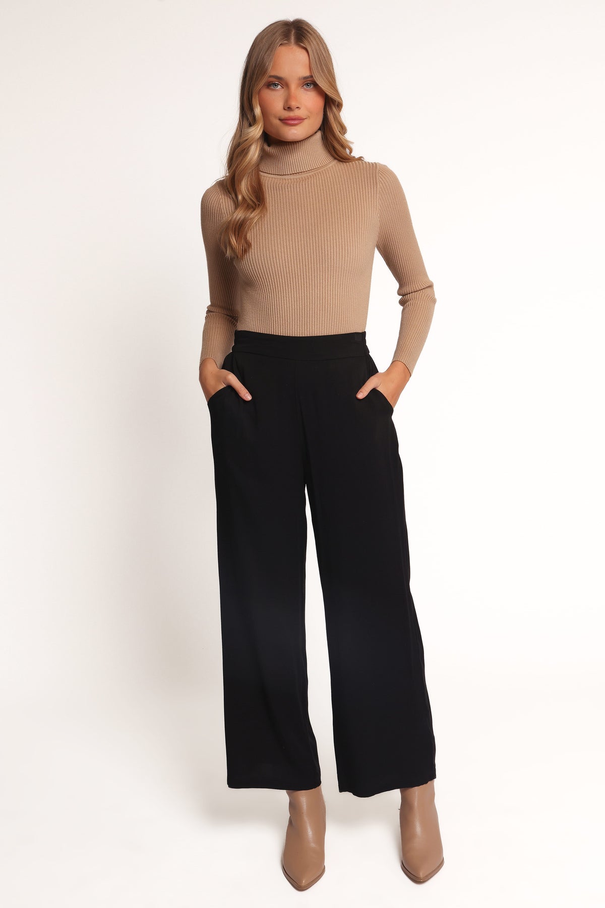 Rissa Wide Leg Pant - Black