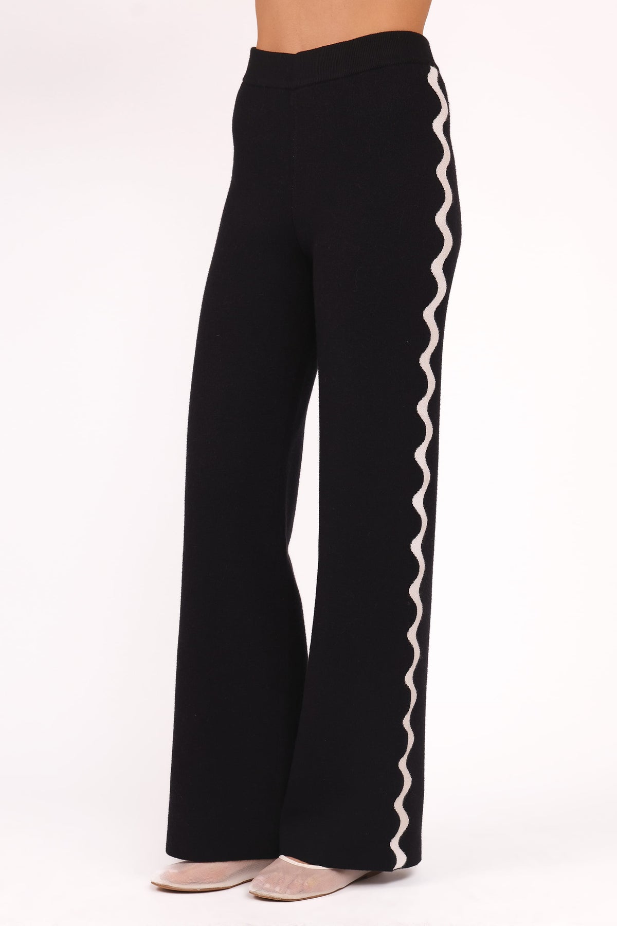 Vespa Knitted Pant - Black White