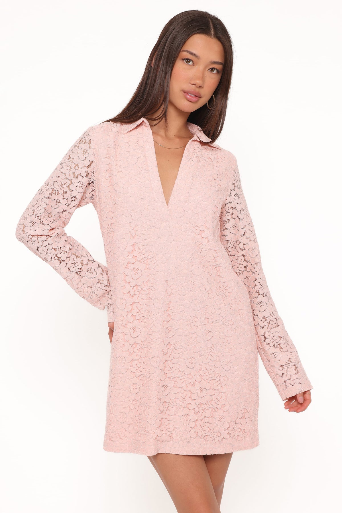 Cidel Mini Dress - Pink Lace