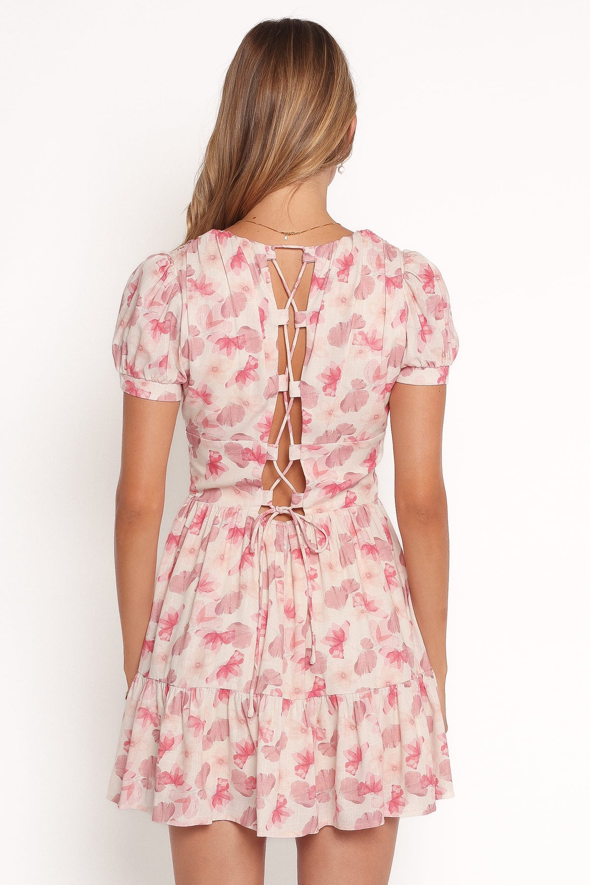 Clementine Mini Dress - Cream Floral