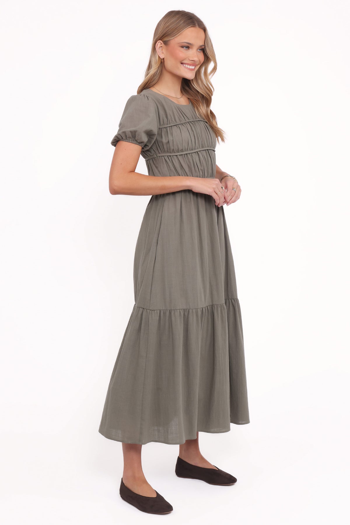 Deloria Maxi Dress - Olive