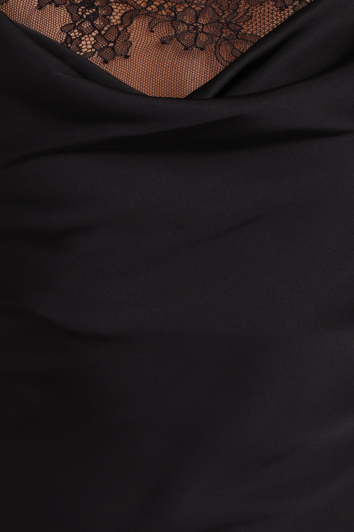 Evana Lace Maxi Dress - Black