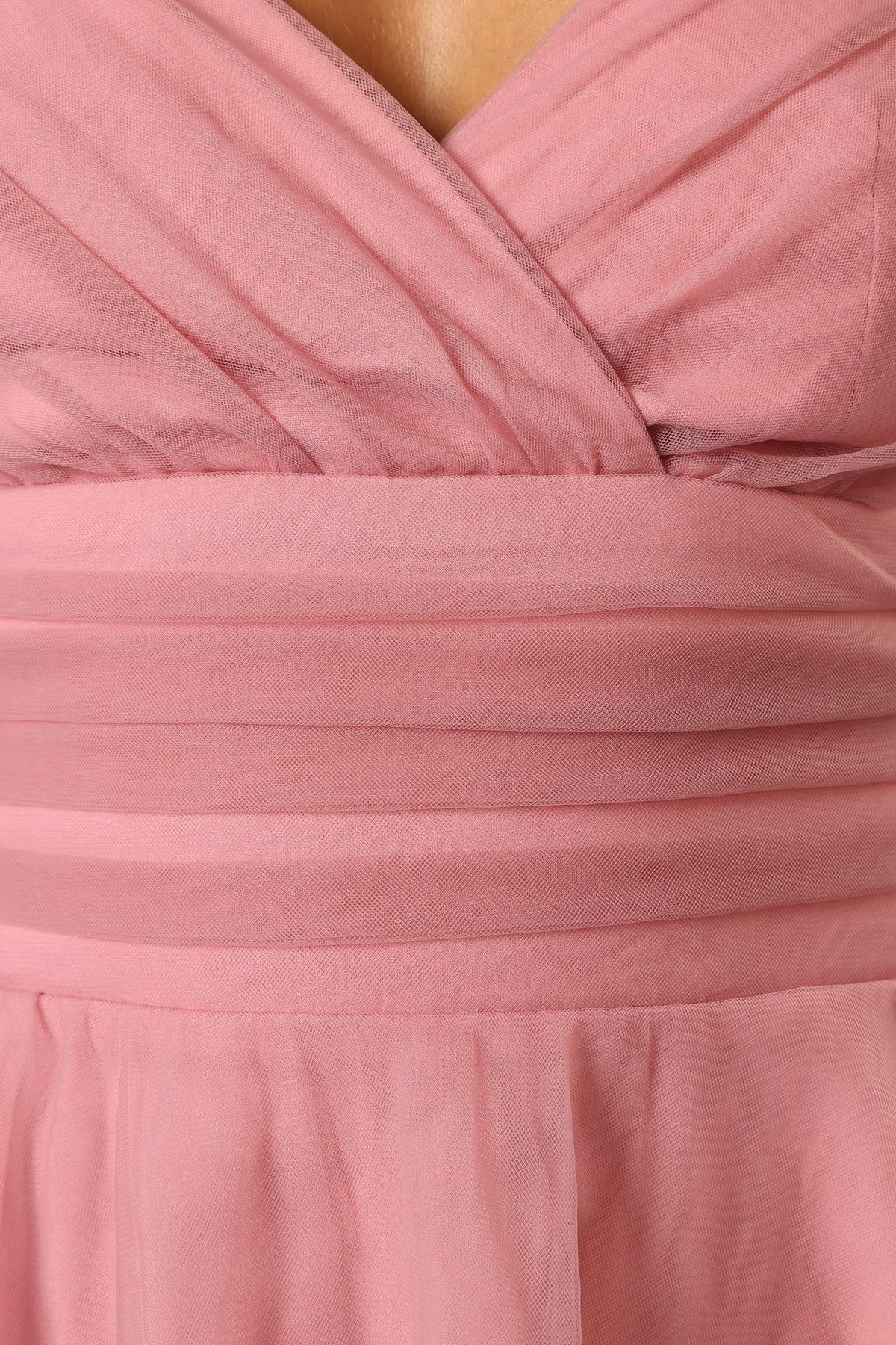 Kienna Tulle Mini Dress - Pink