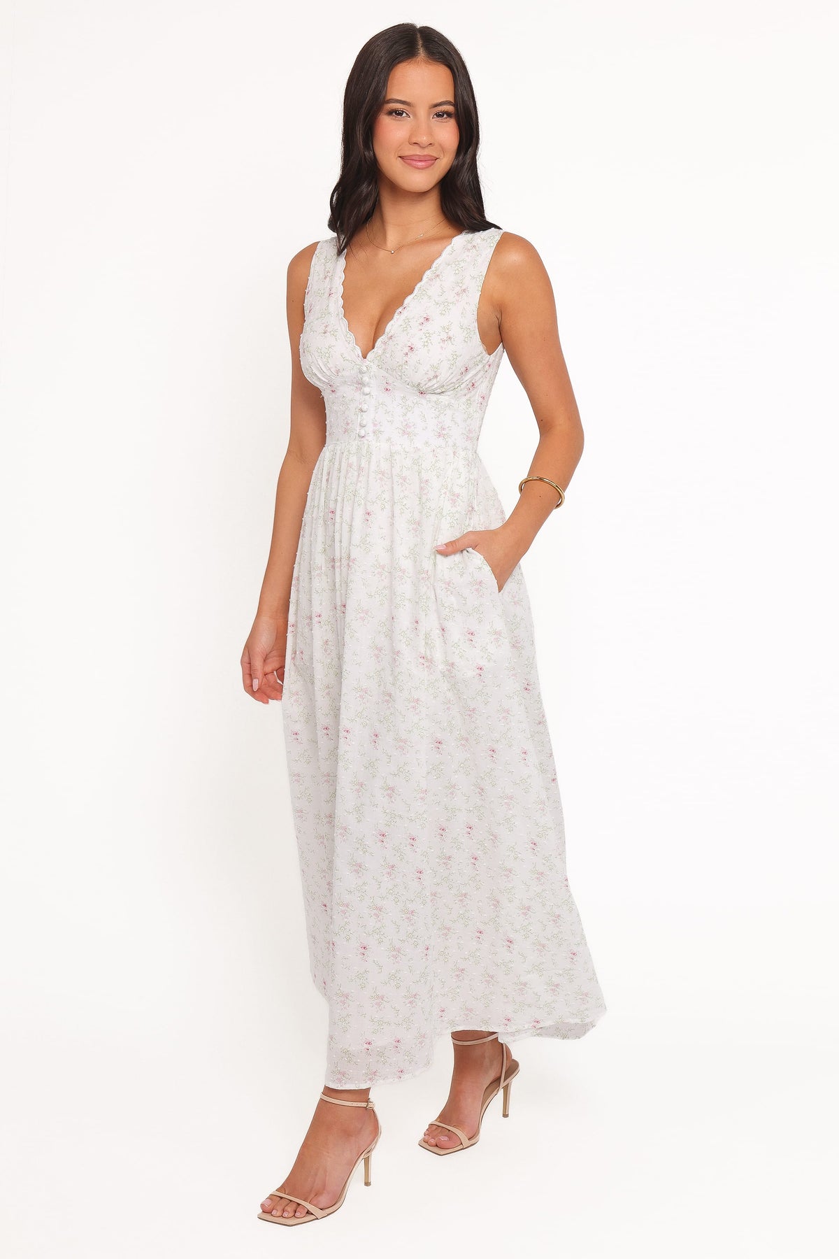 Kimlee Midi Dress - Garden Ditsy
