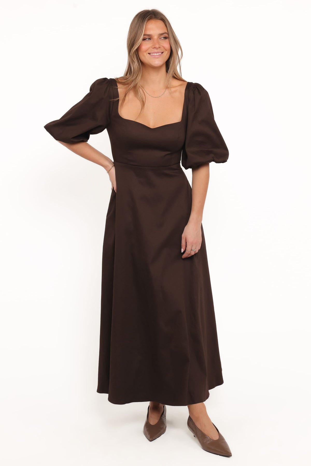 Merlena Maxi Dress - Chocolate