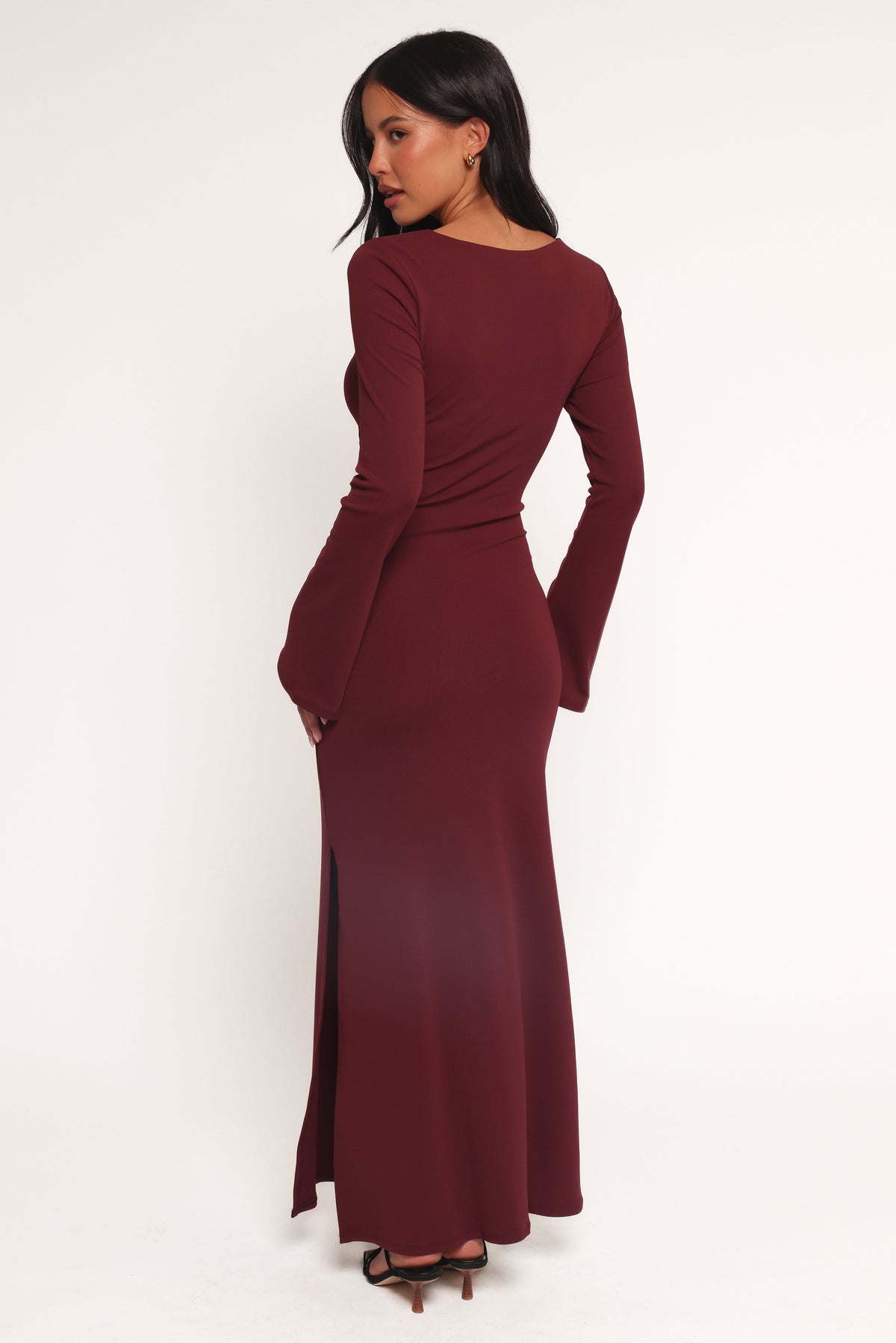 Nash Long Sleeve Dress - Deep Red