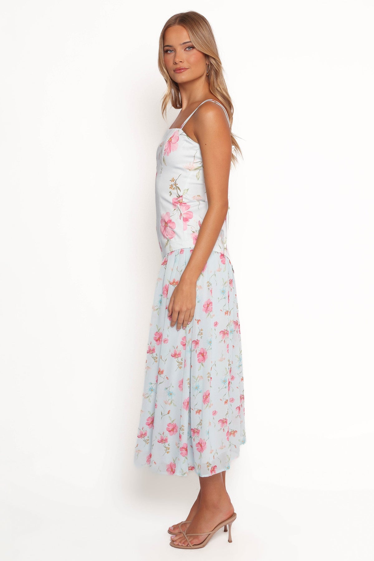 Renata Maxi Dress - Blue Floral