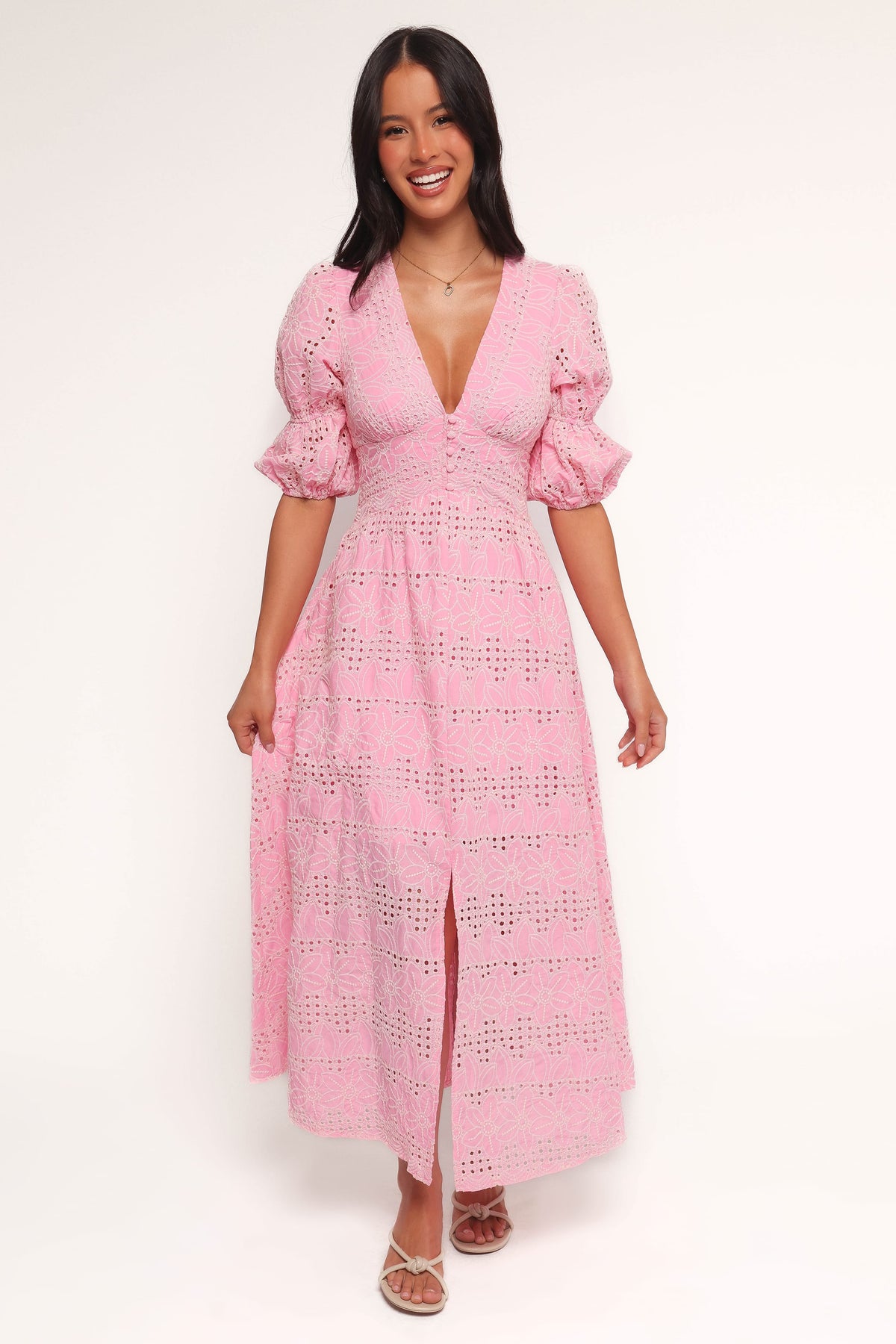 Tani Midi Dress - Pink
