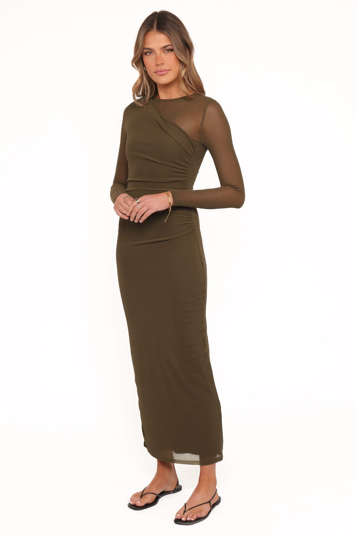 Tormund Midi Dress - Olive