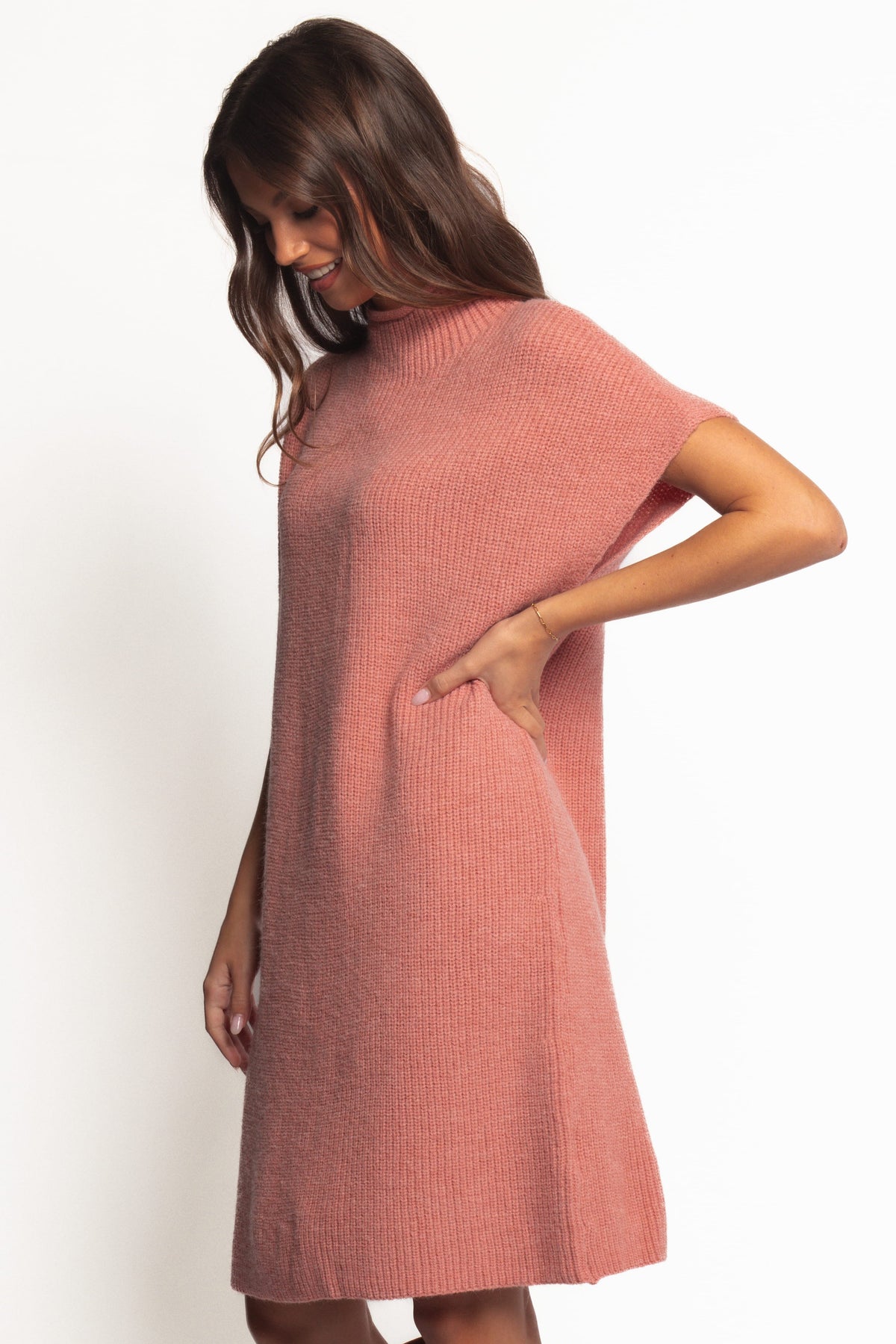 Wright Knit Mini Dress - Pink