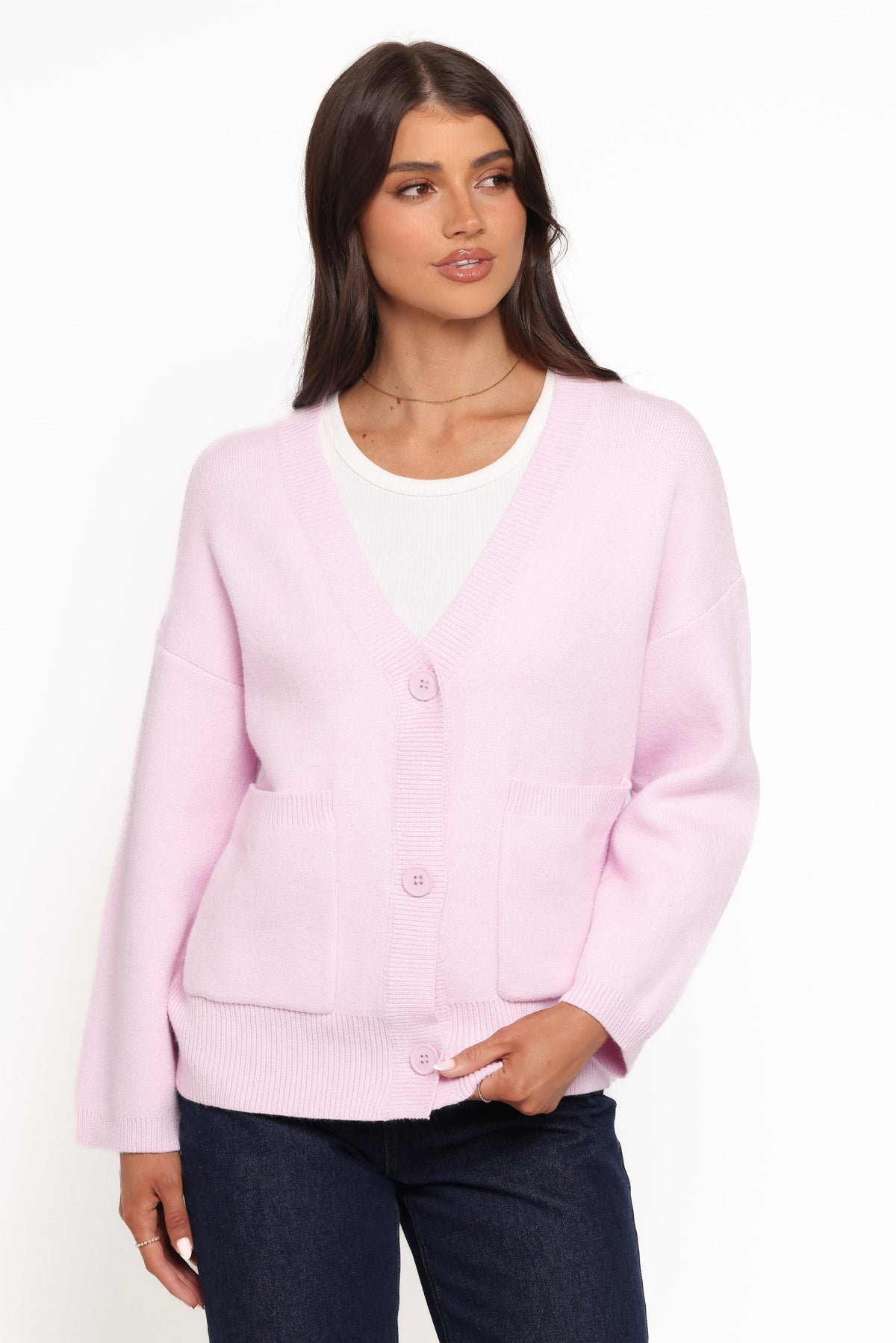 Jayden Cardigan - Pale Pink