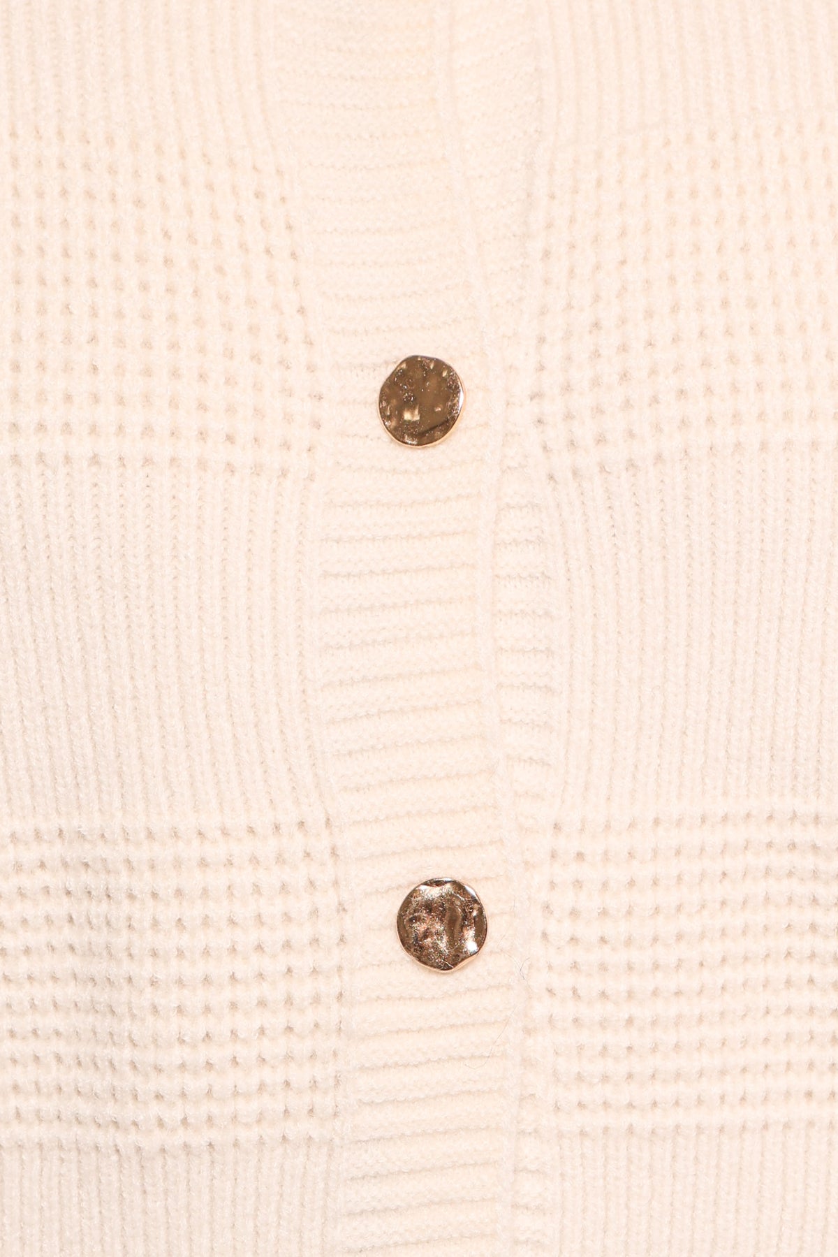 Verago Textured Stripe Cardigan - Cream