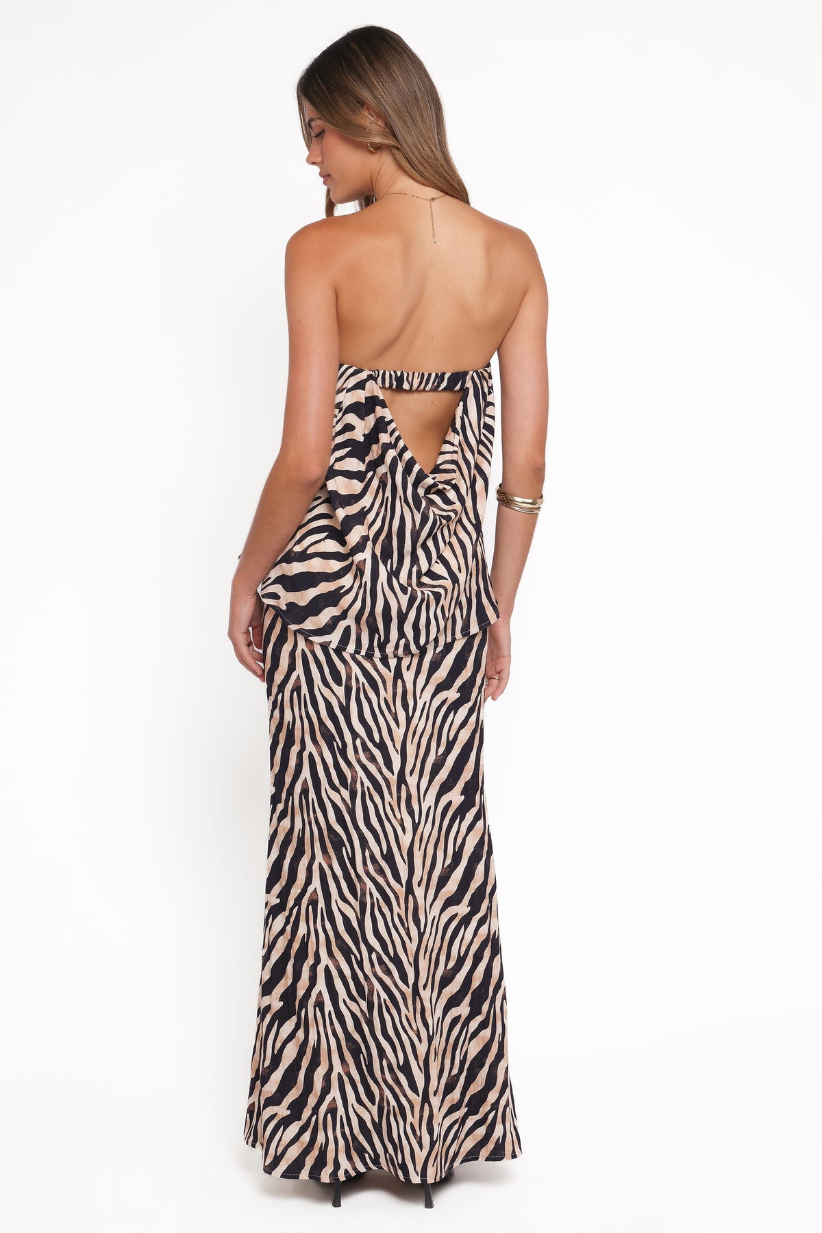Agnes Skirt Set - Brown Zebra