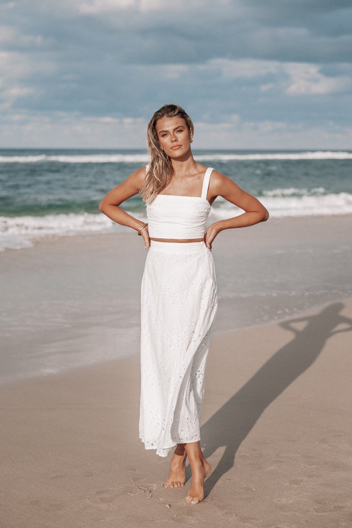 Camellia Two Piece Set - White