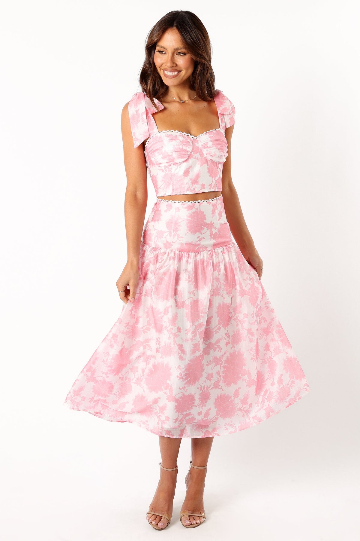 Elle Two Piece Set - Pink Floral
