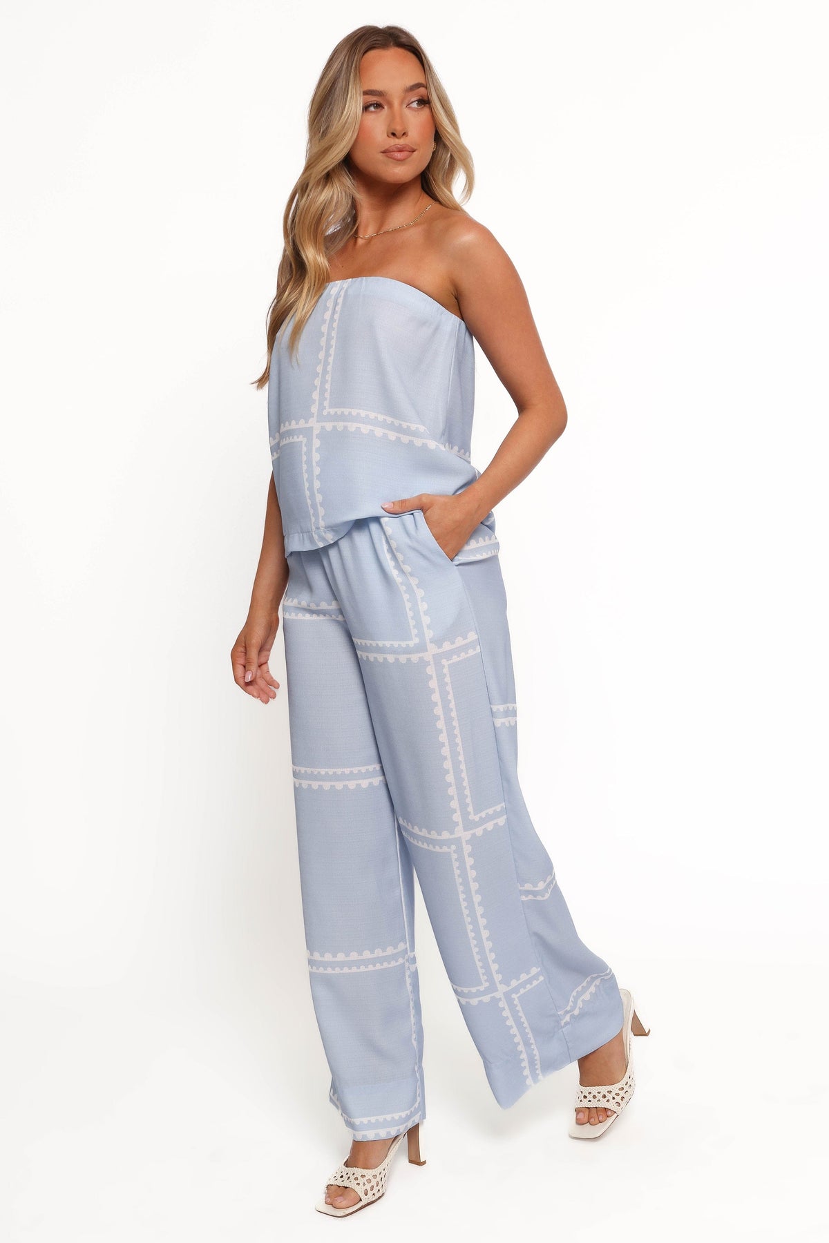 Ezra Pant Set - Light Blue
