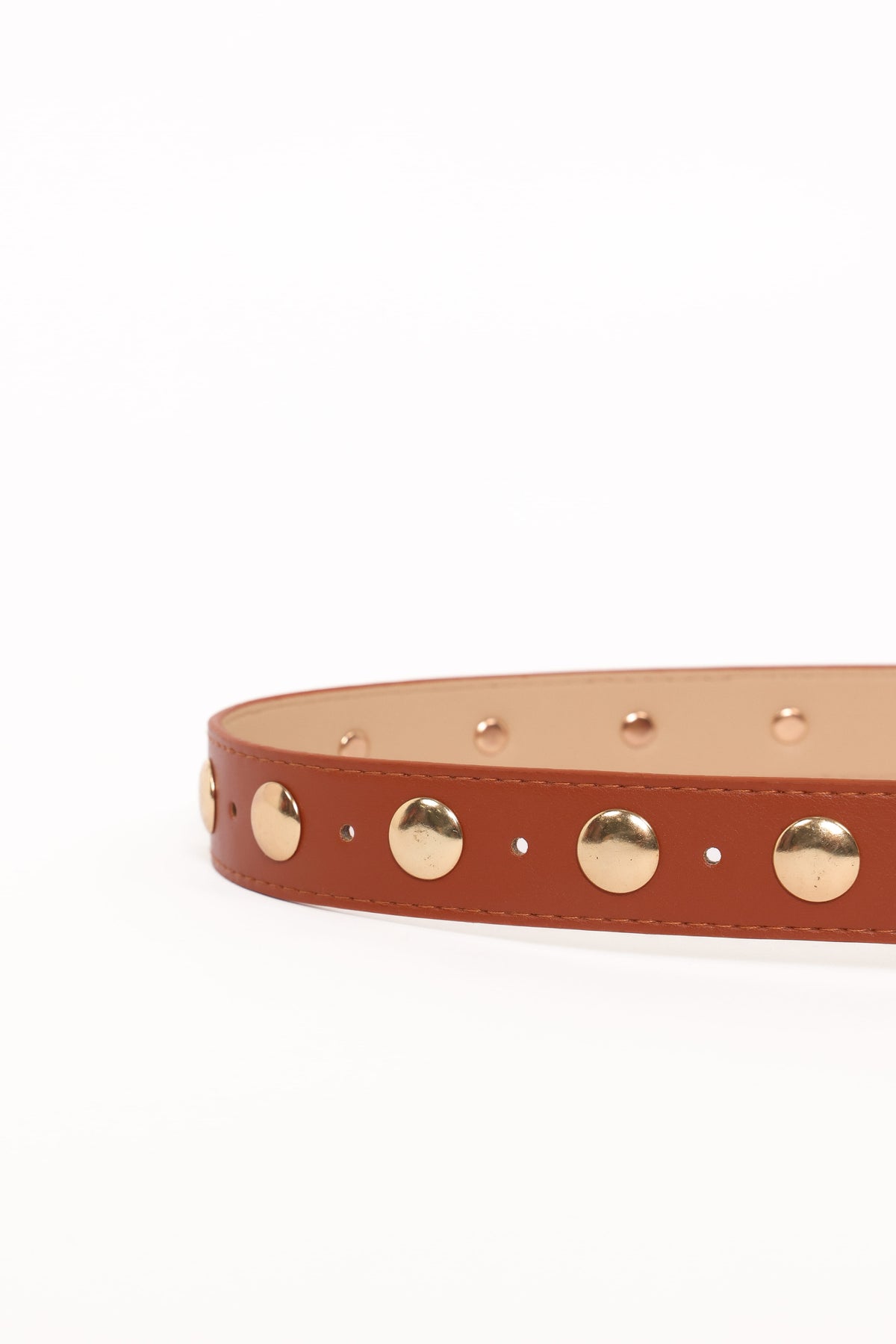 Dallas Studded Belt - Tan