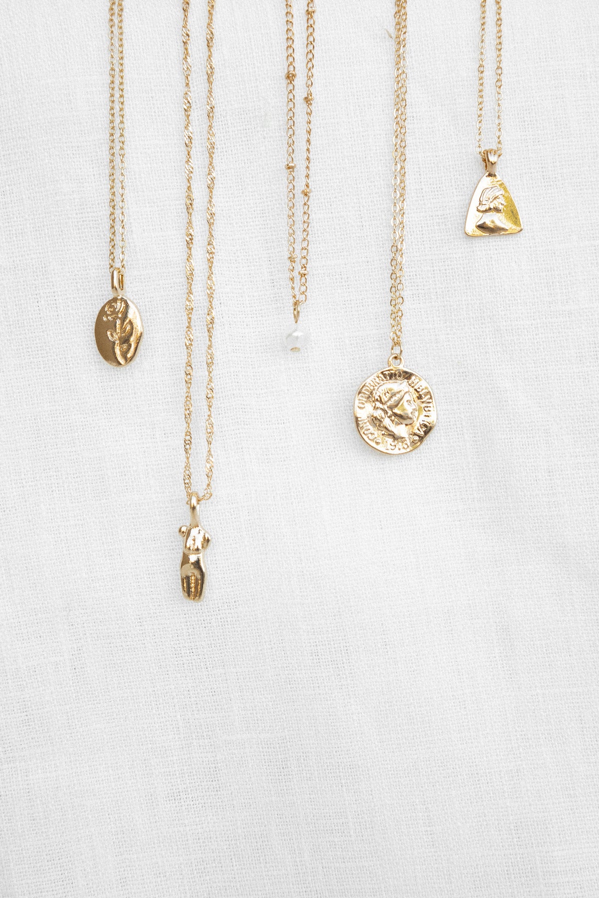 Enchante 5 Layer Necklace Set - Gold