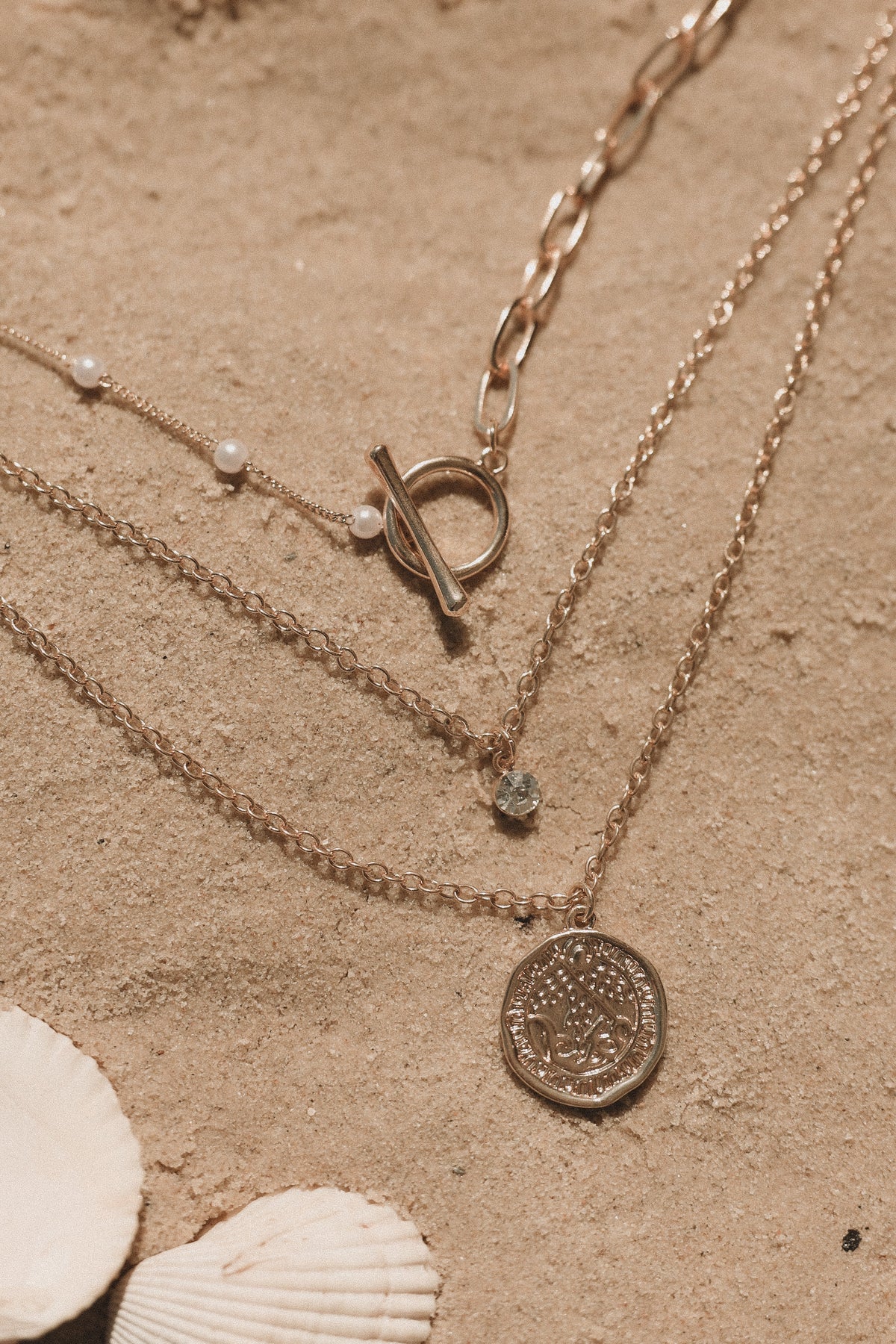 Faye Layered Necklace - Gold