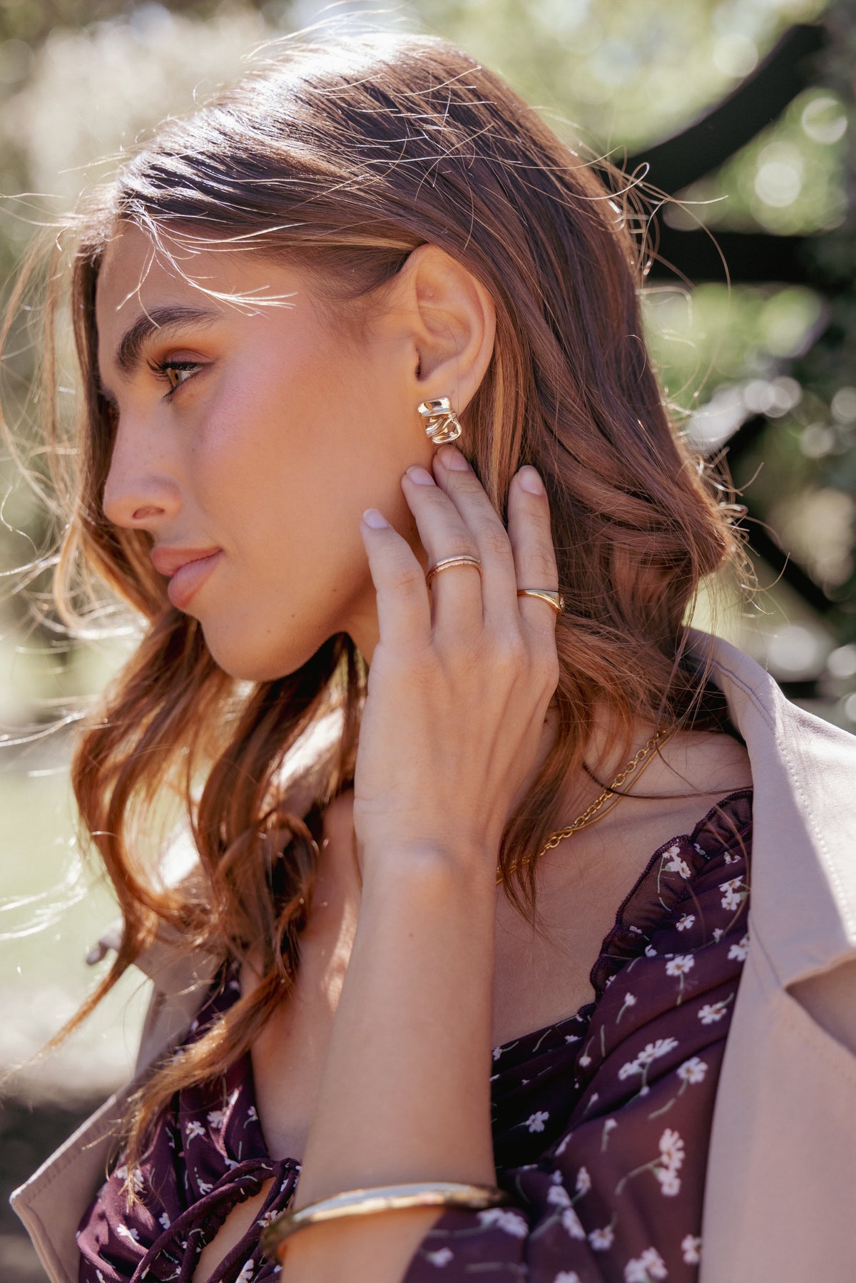 Uma Earrings - Gold
