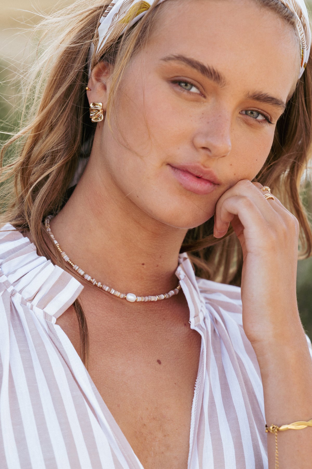 Ziva Necklace - White