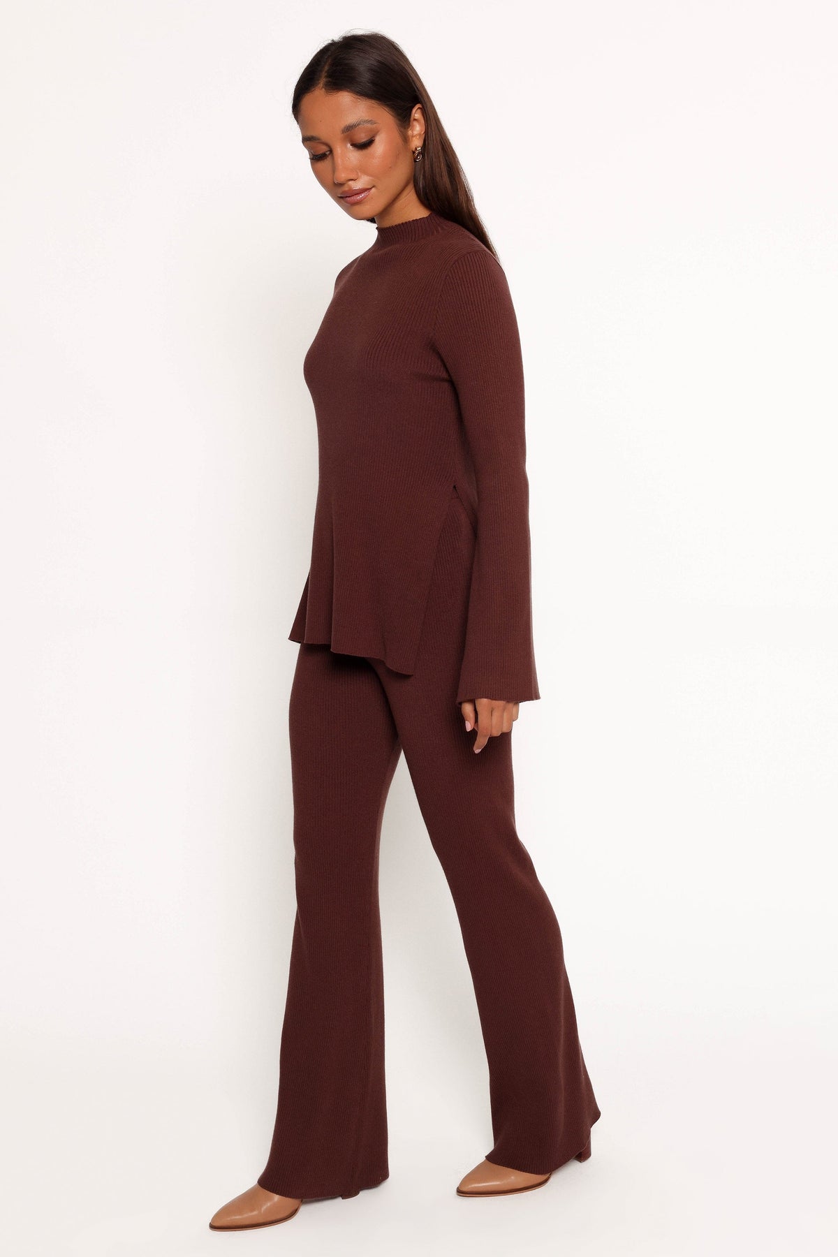 Adrienne Knit Pant - Chocolate