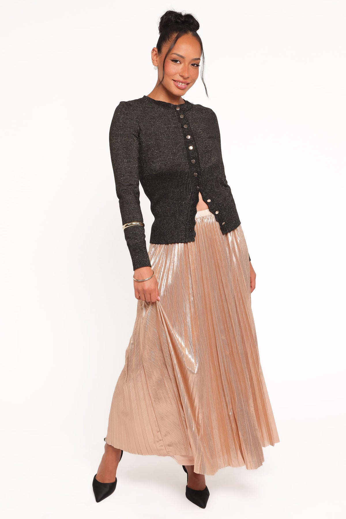 Bethy Maxi Skirt - Gold