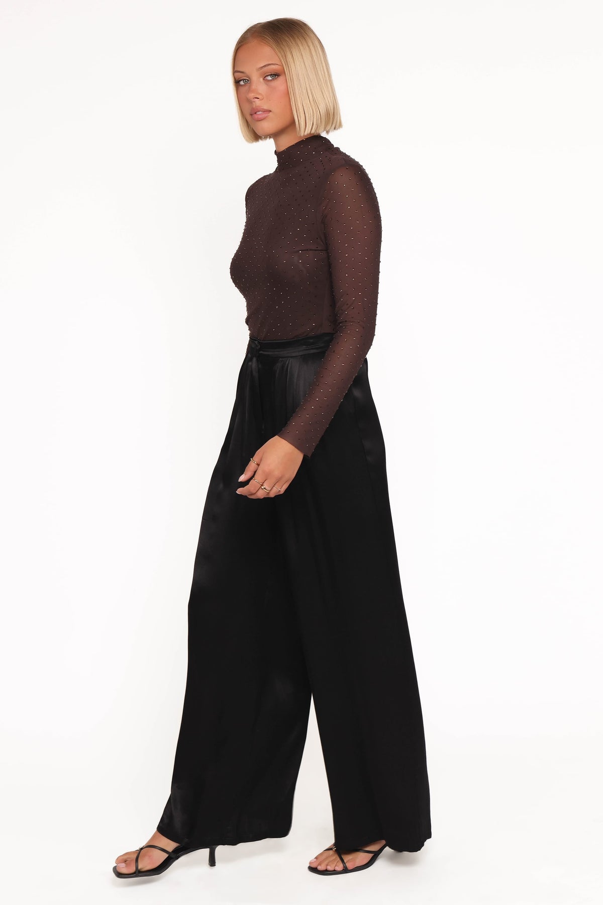 Joyce Wide Leg Pant - Black