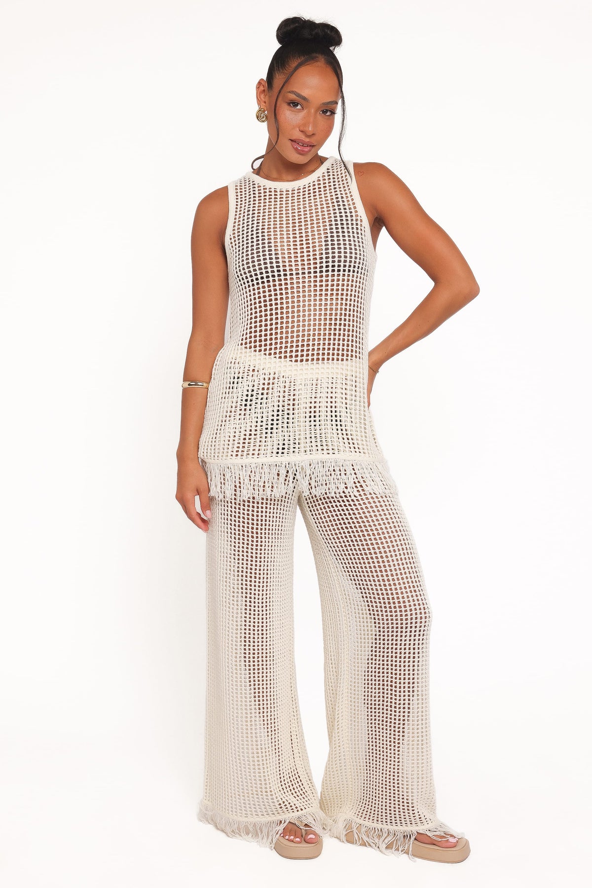 Lorna Knitted Pant - Off White