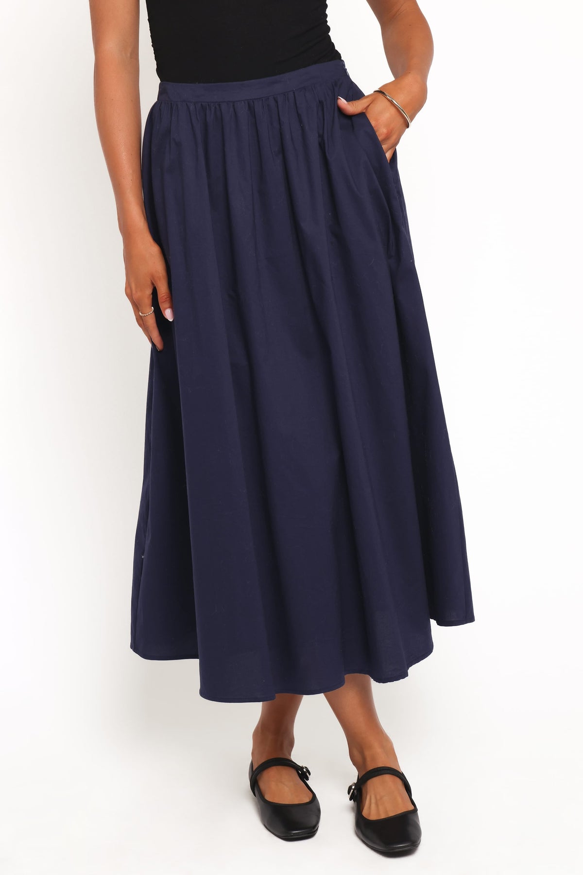 Oakley Midi Skirt - Navy