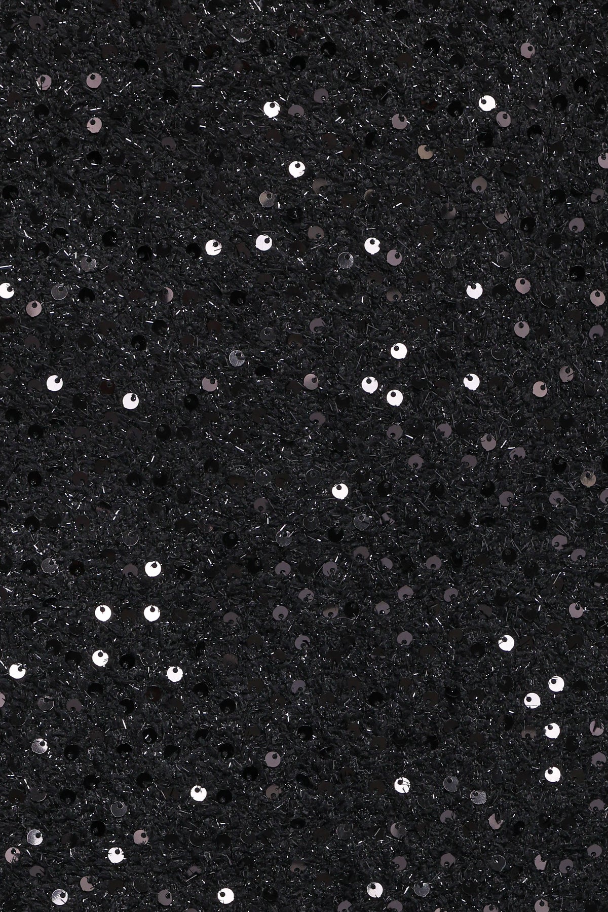 Valentina Tweed Sequins Mini Skirt - Black