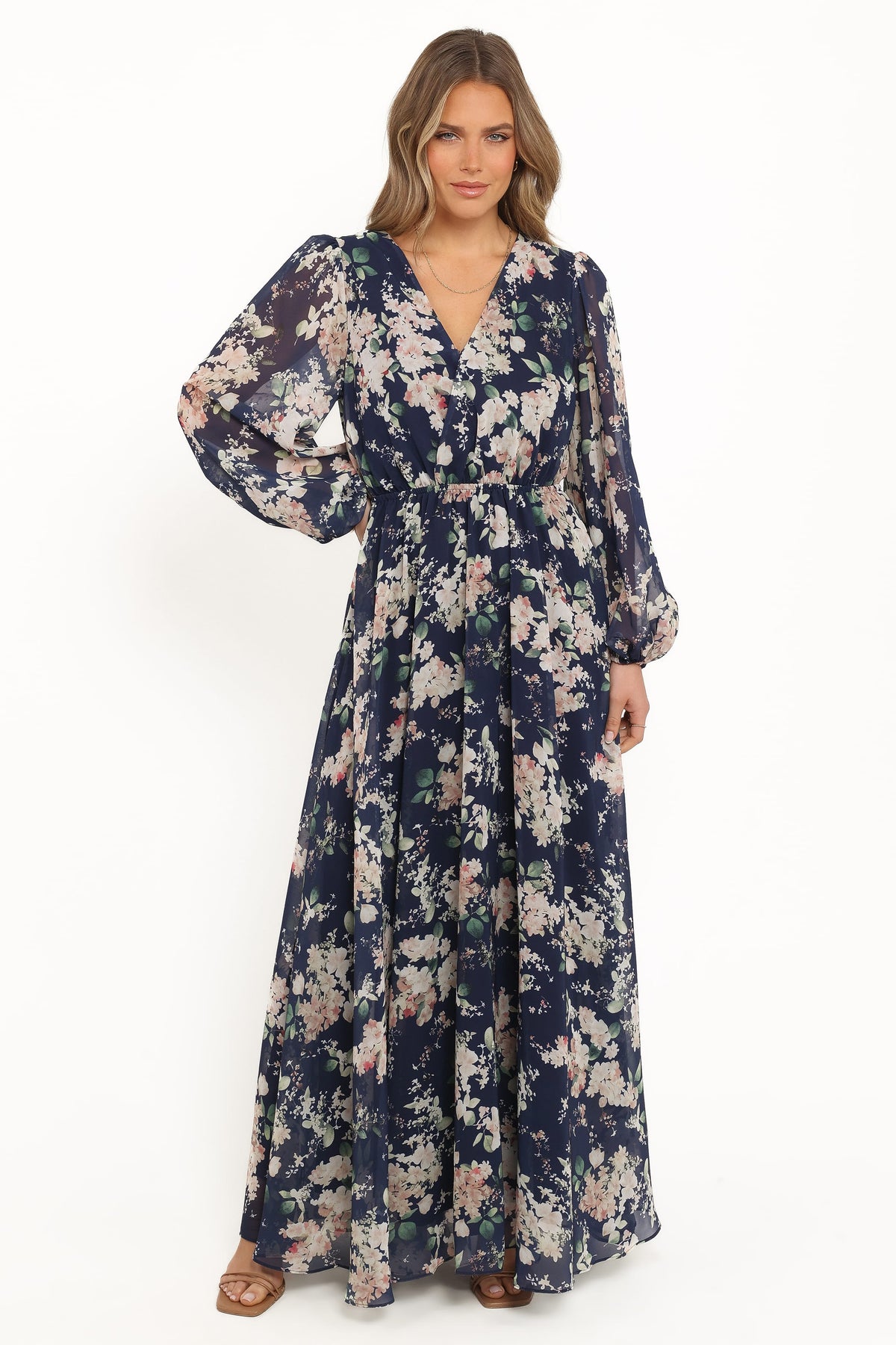 Anisa Maxi Dress - Navy Floral