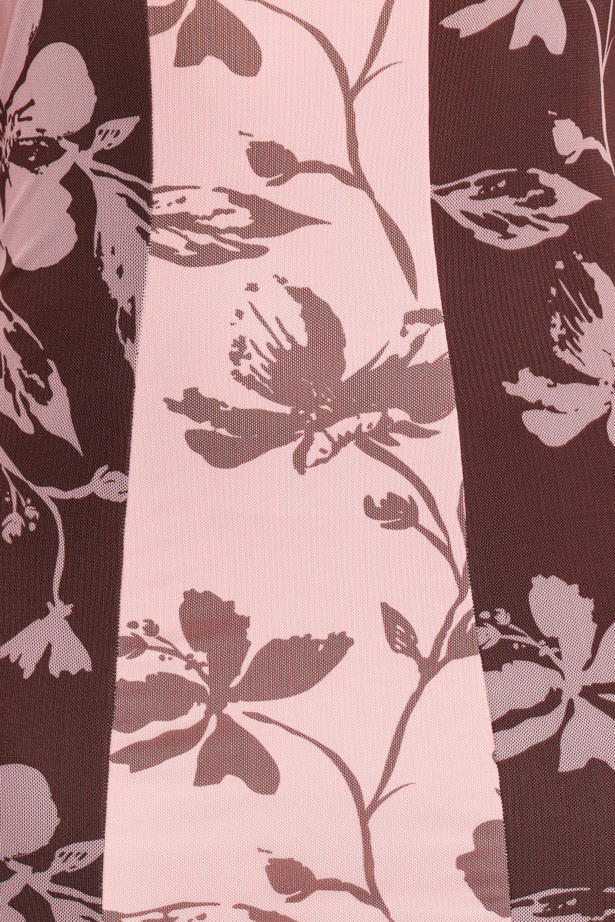 Bellatrix Spliced Maxi Dress - Pink Brown Floral