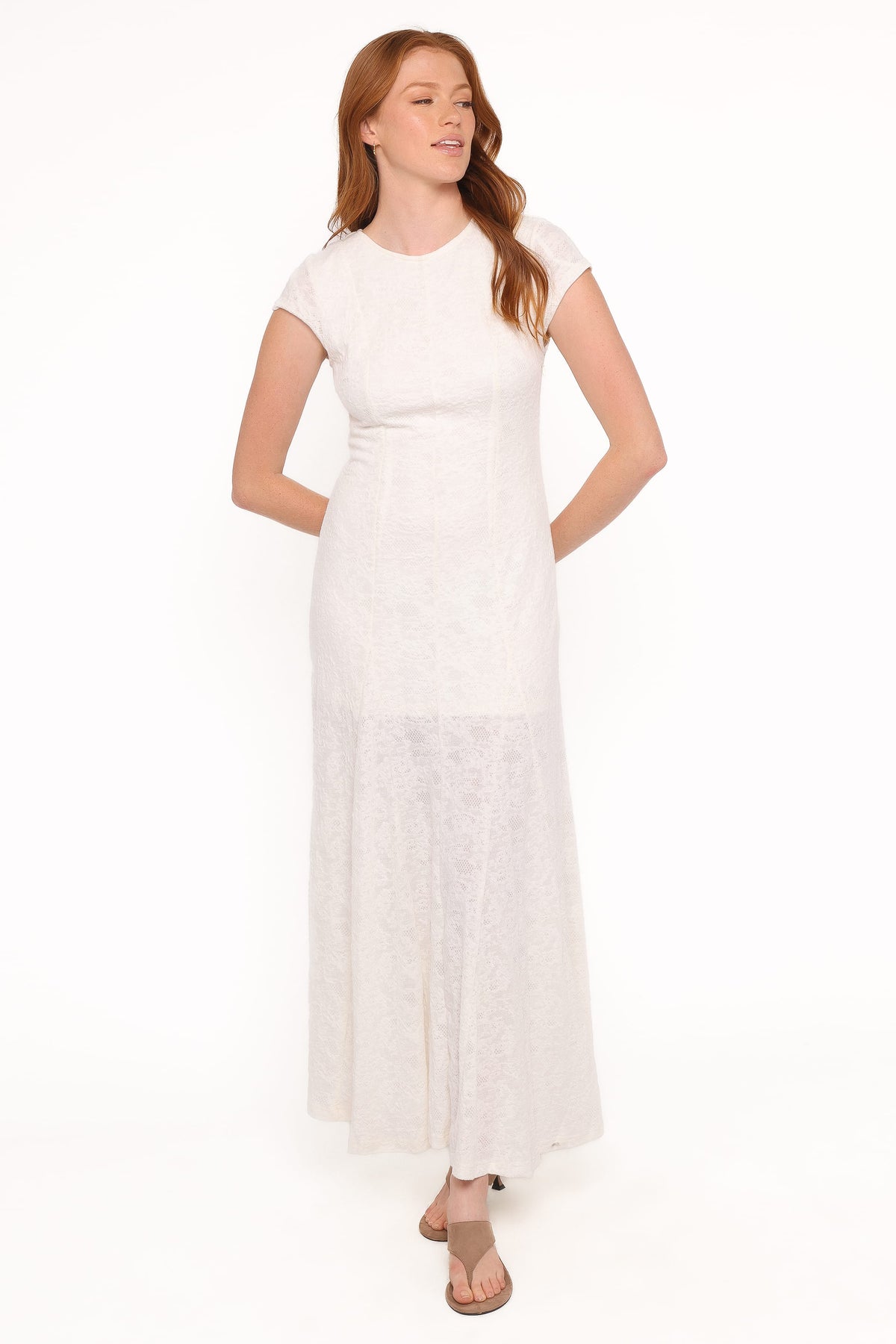Constance Lace Maxi Dress - White