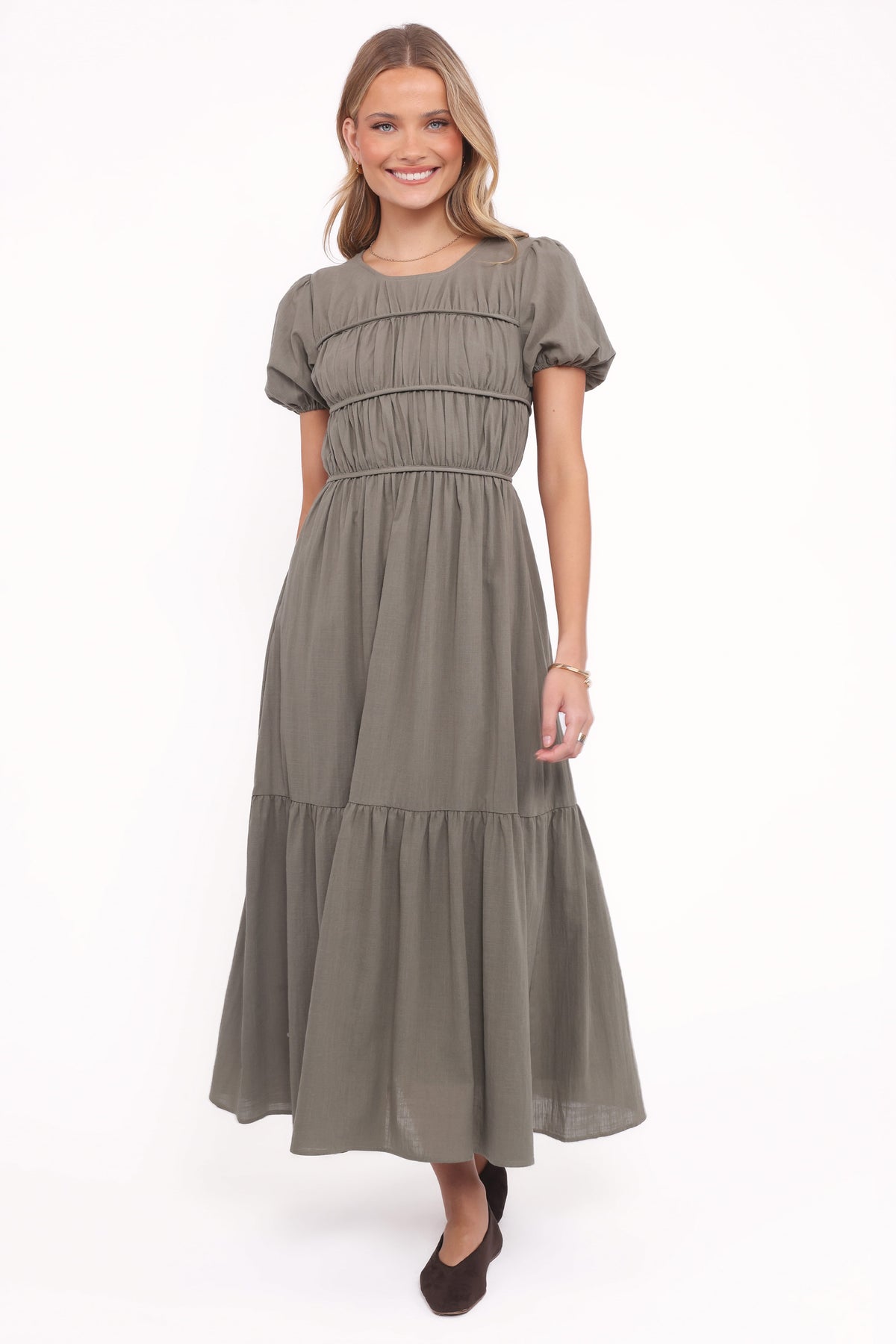 Deloria Maxi Dress - Olive