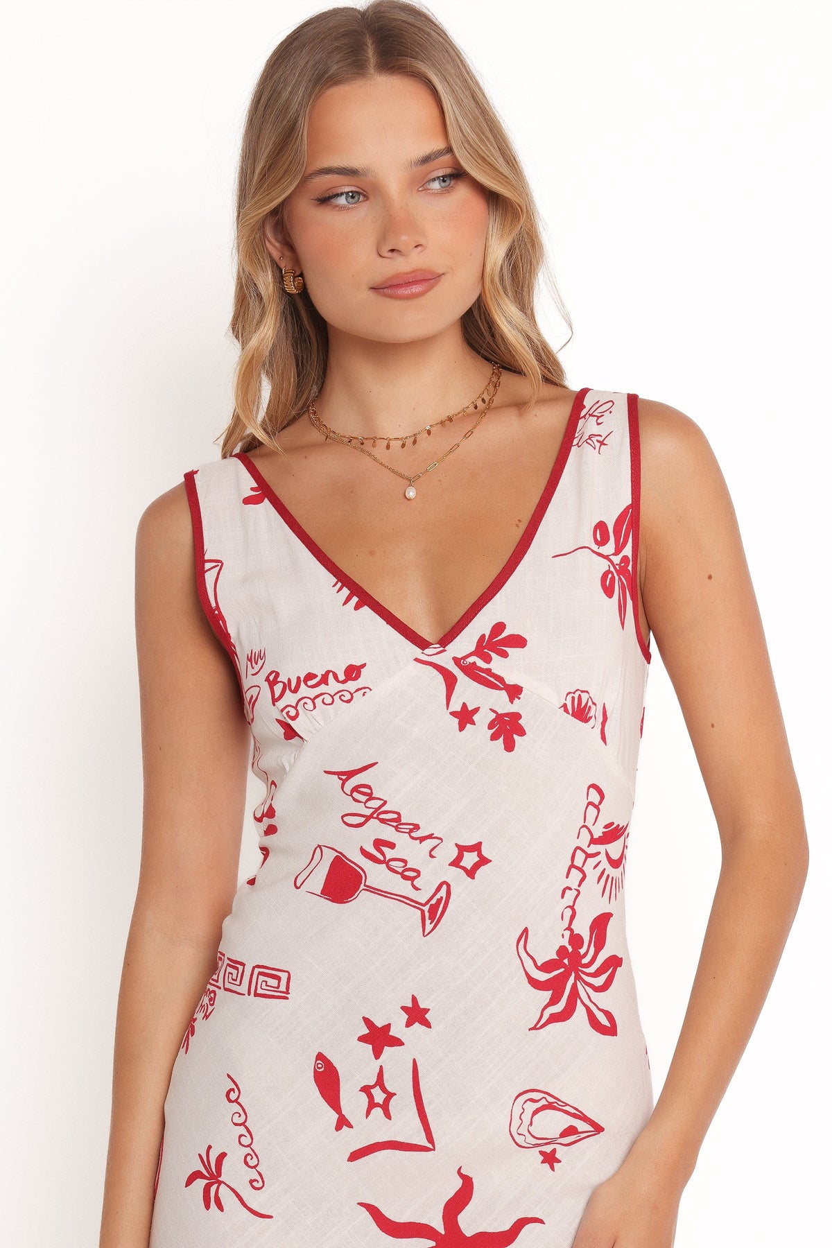 Fleur Mini Dress - Red