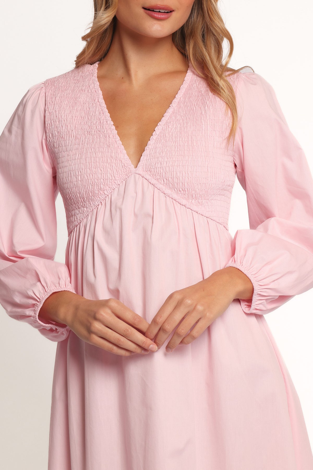 Ilyana Long Sleeve Maxi Dress - Pink