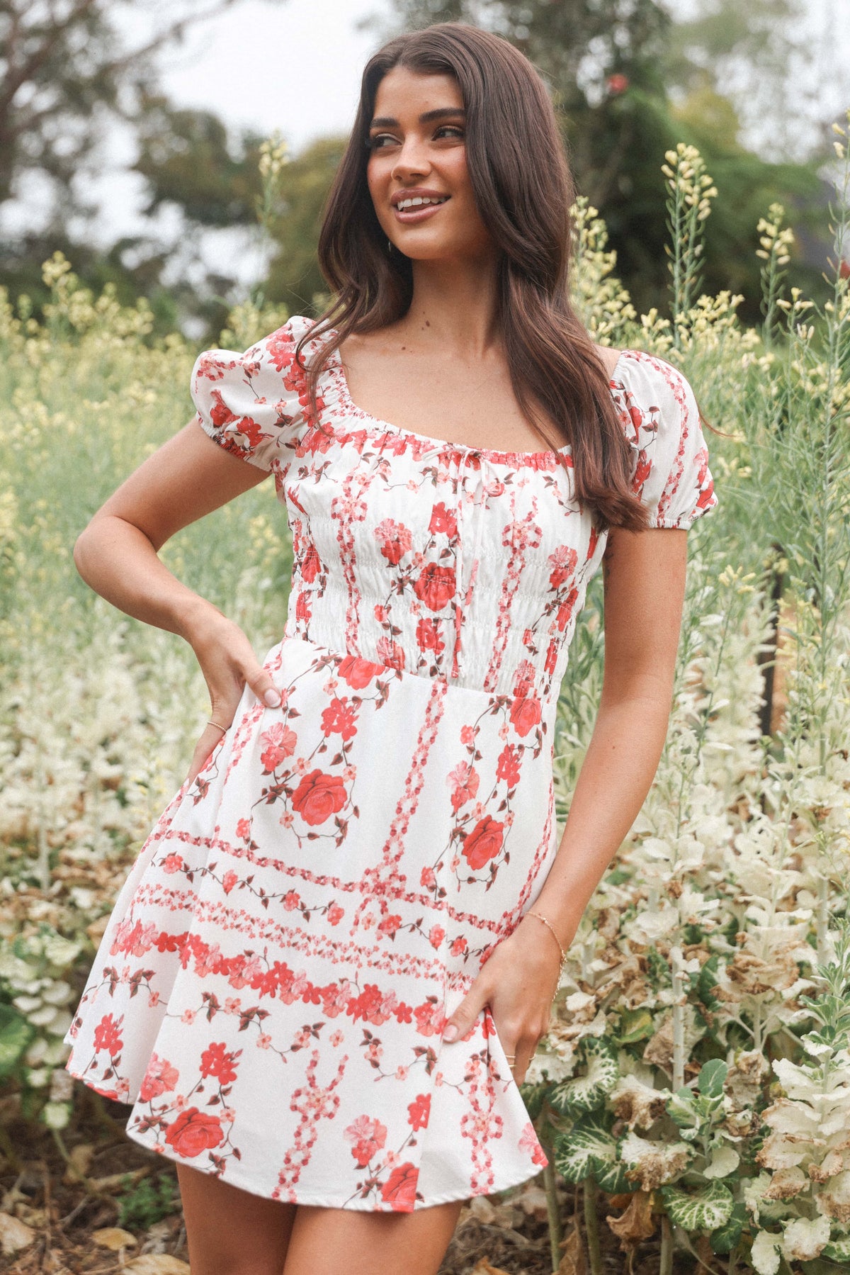 Jorja Mini Dress - Red Rose