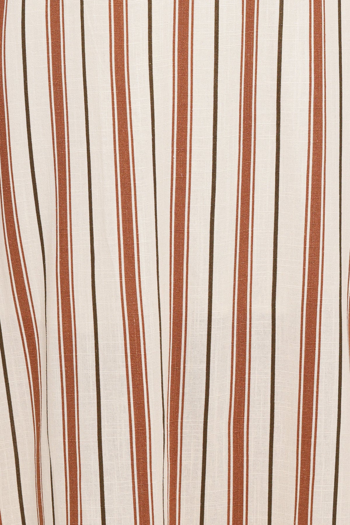 Katherine Midi Dress - Brown Stripe