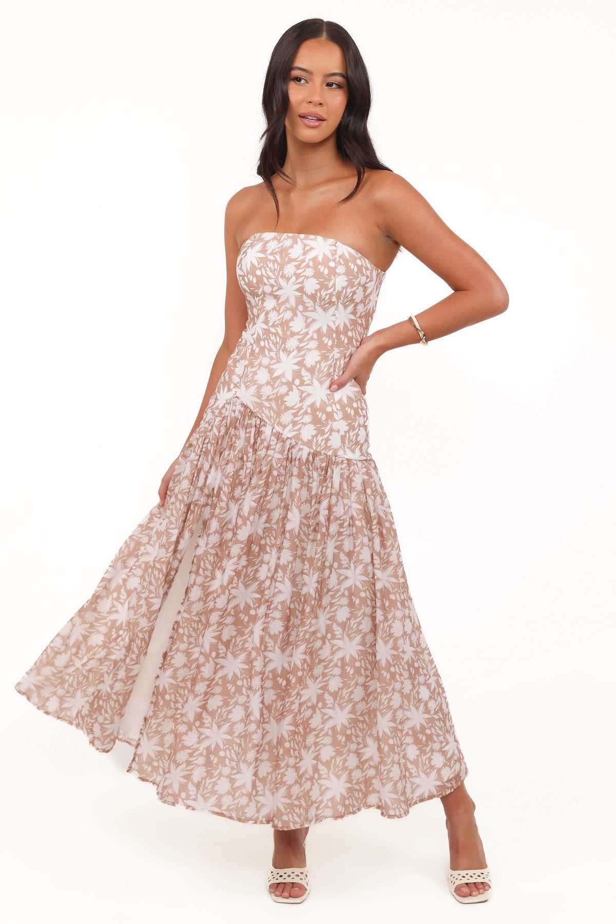 Nyx Strapless Maxi Dress - Mocha