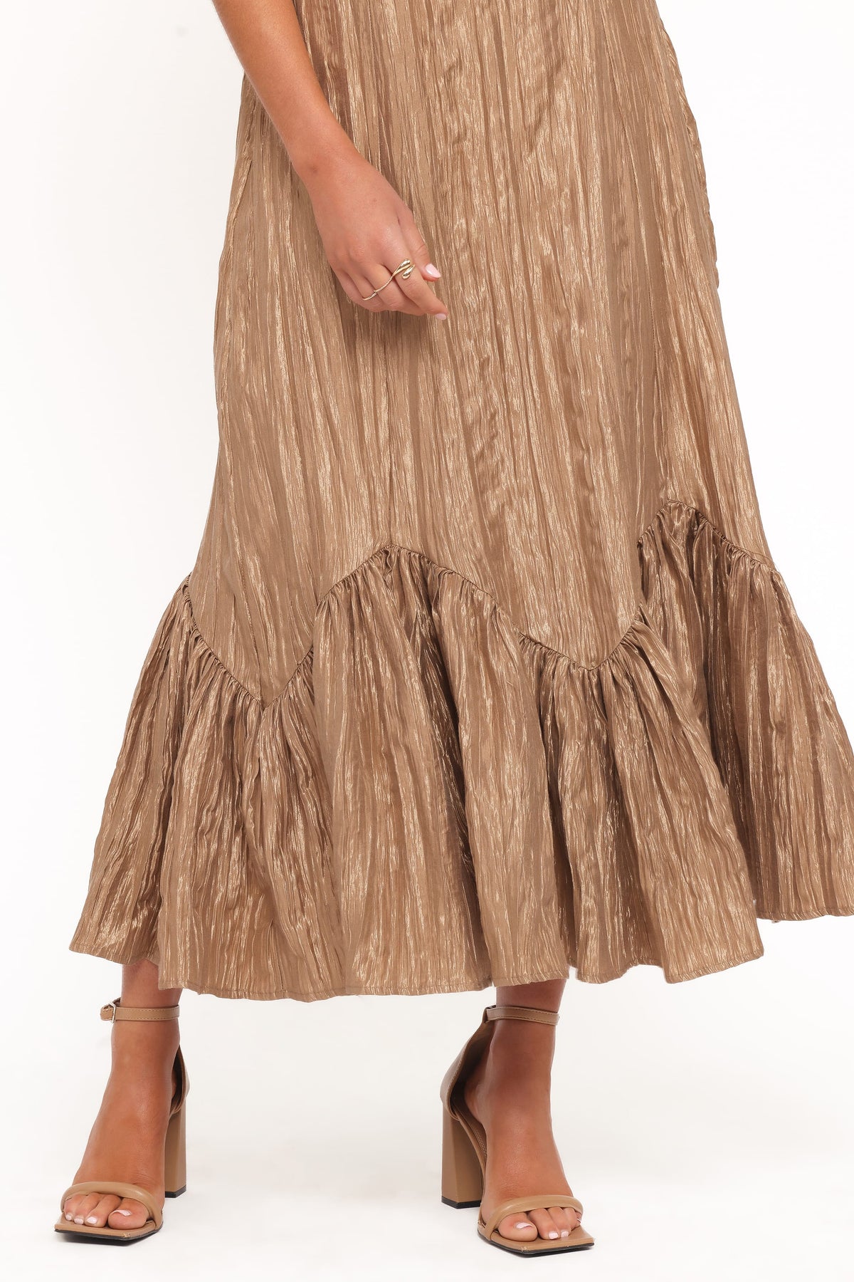 Romola Midi Dress - Bronze