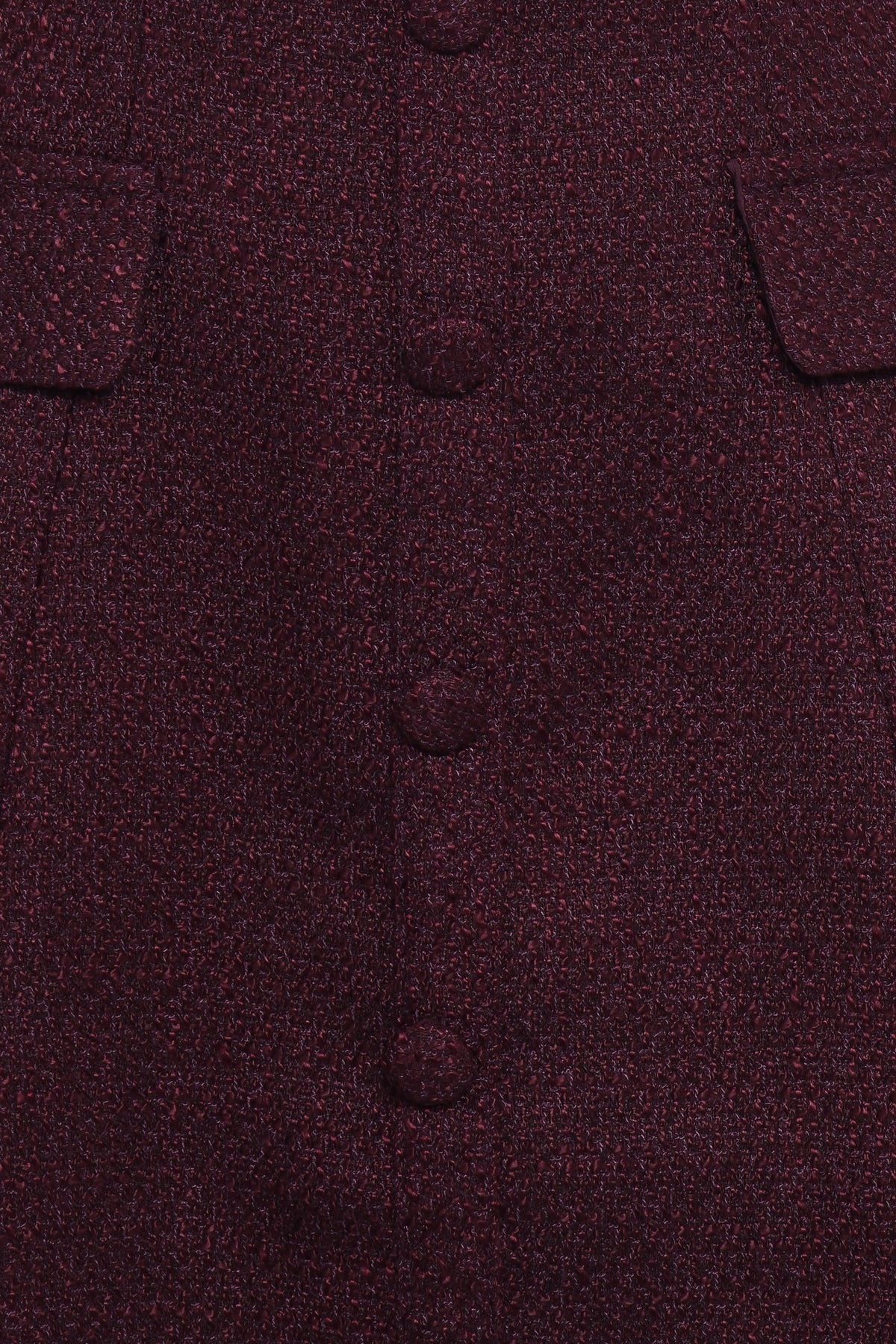 Sutton Mini Dress - Plum Tweed