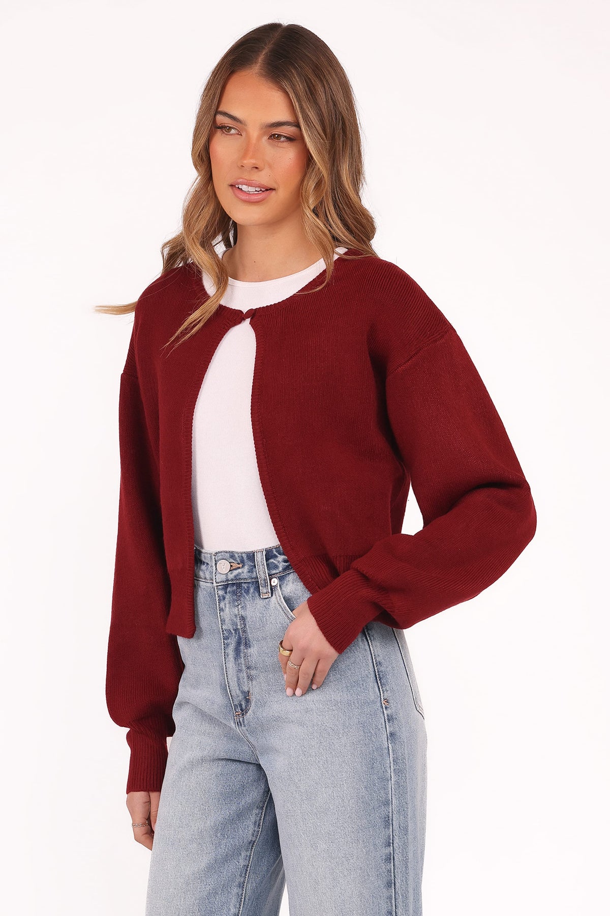 Ripley Knit Cardigan - Berry