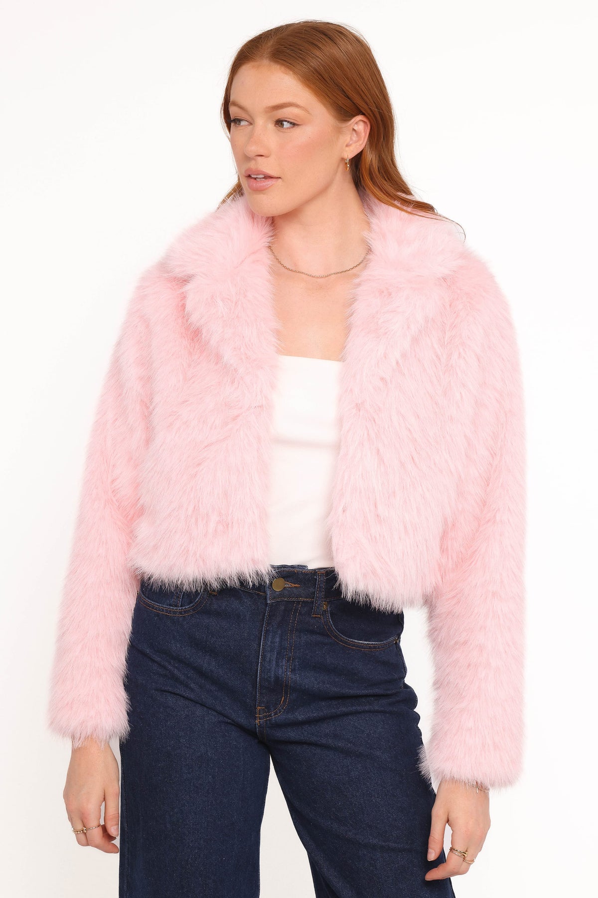Bobbi Faux Fur Jacket - Pink